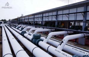 Estación del oleoducto en la refinería Francisco I. Madero en Tamaulipas