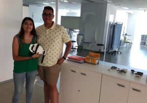 Dos alumnos de 17 años diseñan una férula de reposo para pacientes con lesión medular