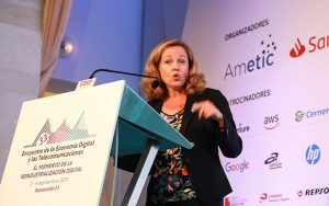 Nadia Calviño: “Muchas iniciativas de digitalización no pueden realizarse con un gobierno en funciones”