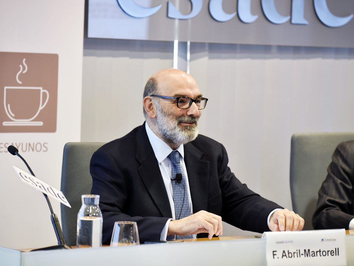 Abril-Martorell presidente de Indra en ESADE