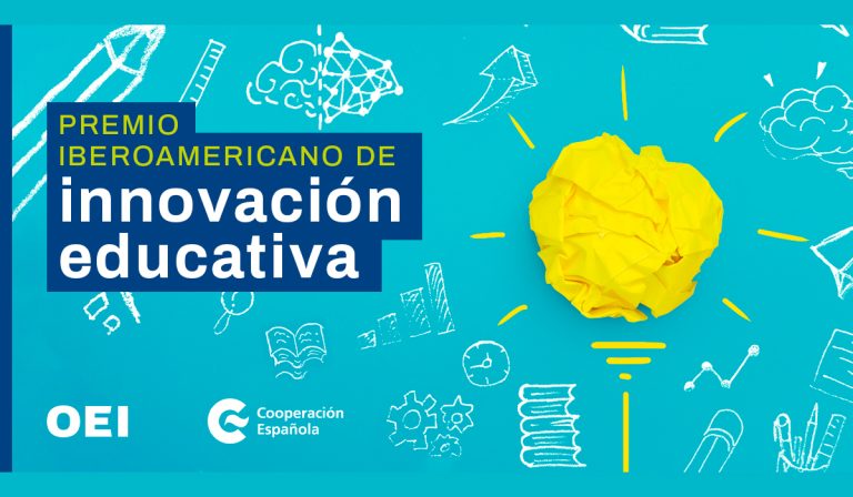 Cartel del Premio iberoamericano de innovación educativa OEI-AECID.