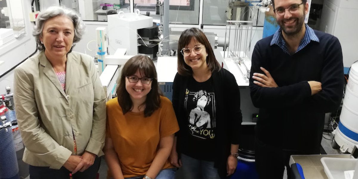 De izq. a dch.: Teresa Vicent, Natàlia Blázquez, Mònica Rosell y Ernest Marco, investigadores responsables del estudio.